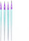 Royal & Langnickel Mythos Mermaid Liner Brush Set for All Painting Mediums, 4pc...