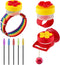 Hummingbird Hand Feeder Set 3 Packs Handheld Hummingbird Feeders Adjustable Wrist Hummingbird Hand Feeders Suction Cup with Perches Hummingbird Ri...