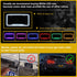 12 V 54 LED Color Light License Plate Frame Acrylic Plastic License Plate Cover-White...