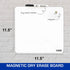 BAZIC Magnetic Dry Erase Board Tile 11.5"x11.5" Whiteboard, Markers and Magnets for Teacher Office Home, 1-Pack...