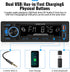 UNITOPSCI Single Din Bluetooth Multimedia Car Stereo Radio Bluetooth Hands-Free Calling Audio Receiver FM Radio Car MP3 Player AUX in/Dual USB Por...
