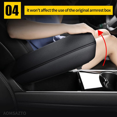 AOMSAZTO Console Covers for 2013-2018 Altima Nissan Black Armrest Pad for Altima...
