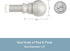 Kenney KN55971 Davenport Ball End Petite Café Decorative Window Curtain Rod, 48-86" Adjustable Length, Brushed Nickel Finish, 1/2" Diameter Steel ...