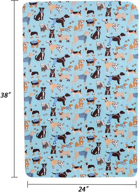 Dog Bed Cover - 38x24x5 Inch Dog Bed Replacement Cover Washable Reusable Dog Bed Liner - Pet Bed Cover for Small to Medium Pet Beds...