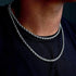 TOPGRILLZ Necklace Set Rope Gold Necklace for Women Silver Necklace 3pcs Layered Chain 3mm Stainless Steel 14K Gold Plated Stackable Jewelry Gift...