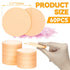 MotBach 60 PCS Nude Round Makeup Sponge, Cosmetic Sponge Round Foam Pad Eye Facial Powder Puff, Beauty Makeup Foundation Powder Blender for Women ...