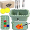 DUGATO Paint Brush Cleaner Washer, Multifunction Painting Brush Basin Holder and Organizer with Tray Palette Lid & 2 Art Sponges for Acrylic, Wate...