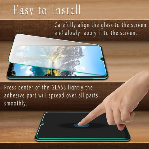 HPTech (2 Pack) Designed For Samsung Galaxy A13 5G Tempered Glass Screen Protector, Easy Installation, Bubble Free, Case Friendly......