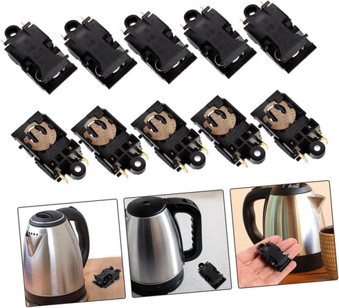 10pcs Electric Kettle Switch Thermostat Temperature Control for Electric Kettle Temperature for Electric Kettle Control Thermal For Oven Copper He...