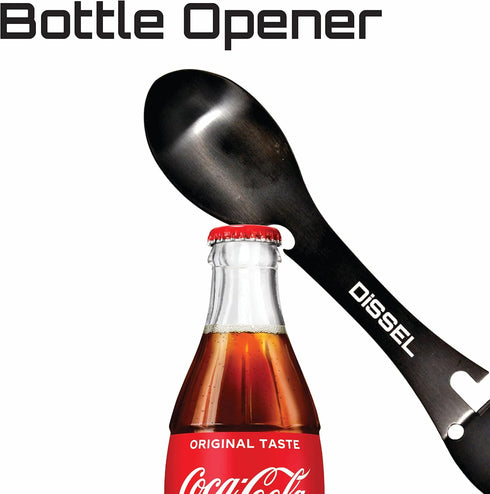 Ultimate 5-in-1 Camping Spork Set - Metal Sporks with Spoon, Fork, Hobo Knife, Bottle Opener and Can Opener - Essential Camping Utensils for Outdo...