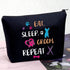 Dog Groomer Gift Pet Grooming Makeup Bag Eat Sleep Groom Repeat for Dog Stylist Dog Salon Gift (Sleep Groom BAG)...
