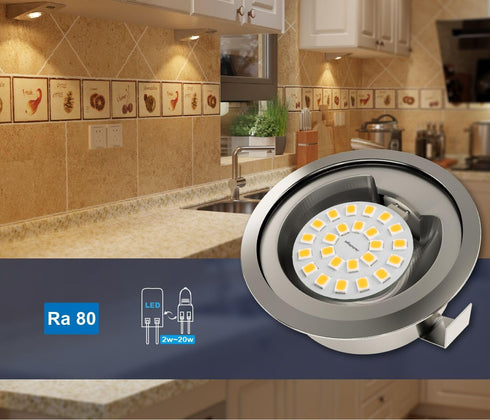 G4 LED Bulb Warm White 3000K 2W - 20 Watt Halogen JC Bulb Replacement G4 Bi Pin Bulb - LED Appliance Bulb Range Hood 20W 12V G4 Base T3 - 12 Volt ...