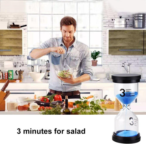 EMDMAK Sand Timer Colorful Hourglass Sandglass Timer 1 min/3 mins/5 mins/10 mins/15 mins/30 mins Sand Clock Timer for Games Classroom Home Office(...