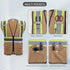 High Visibility Reflective Safety Vest with Zipper and Pockets Khaki,L...