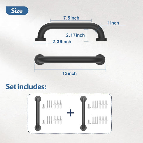 Stair Hand Railing,Safety Handle Bar,Iron Outdoor Deck Rail,Safety Handle Bar,Banister Rail Deck Hand Rail Rustic Pipe Handle Wall Mount Stainless...