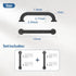 Stair Hand Railing,Safety Handle Bar,Iron Outdoor Deck Rail,Safety Handle Bar,Banister Rail Deck Hand Rail Rustic Pipe Handle Wall Mount Stainless...