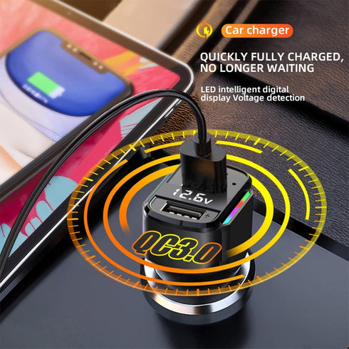 GemCoo USB C Car Charger, 80W PD36W&QC3.0 Fast Charging Car Charger Adapter Cigarette Lighter Charger Plug for iPhone 14 13 12 11, iPad, Samsung G...