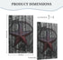 Rustic Western Texas Star Wooden Barn Country Light Switch Cover No Device Wall Plate Decorative 1 Gang Blank Switchplate Electrical Faceplate for...