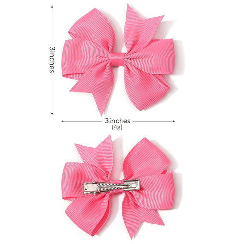 60PCS 3 Inch Hair Bows Grosgrain Ribbon Toddler Hair Accessories with Alligator Clip Bow for Girls Baby Kids Teens In Pairs...