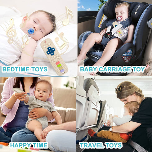 Baby Teething Toys, 2Pack Baby Toys 6 to 12 Months, Teething Toys for Babies 0-6 Months, Remote Control Teething Toys, Infant Toys, Baby Teether f...