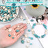 Tophoniex Turtle Beads Turtle Charms Sea Star Sea Turtle Turquoise Beads Seashell Beads for Making Bracelets Necklace Earrings Hair Ties(about 420...