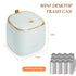 Mini Countertop Trash Can with 12 Rolls of Trash Bags, Desk Trash Can Tiny Trash Can with Press Type Lid, Desktop Trash Can Applicable for Bathroo...
