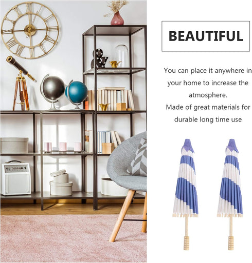 VALICLUD Oil Paper Umbrella Chinese Umbrella Handmade Paper Parasol Umbrella Blossom Pattern Parasol with Wooden Handle Holiday Wedding Decoration...