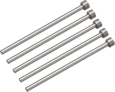uxcell Straight Ejector Pins, 4mm (5/32") Dia. 65Mn Steel Round Tip Punch 100mm (4") Long for Mechanical Maintenance 5Pcs...
