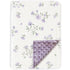 Baby Blankets for Unisex Boys Girls Super Soft Nursery Minky Blankets with Breathable Muslin Cotton Front and 3D Touch Dotted Fleece Backing, Flor...