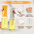 Oil Sprayer for Cooking, 220ml olive oil sprayer, oil spray bottle for Air Fryer, oil mister for Baking, Salad Dressings, Grilling (Glass Bottle, ...