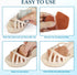 Wool Felt Ball of Foot Cushion Shoe Insoles for Metatarsalgia Mortons Neuroma, Self-Adhesive Gel Metatarsal Foot Pads Insert for Sesamoid Pain Rel...