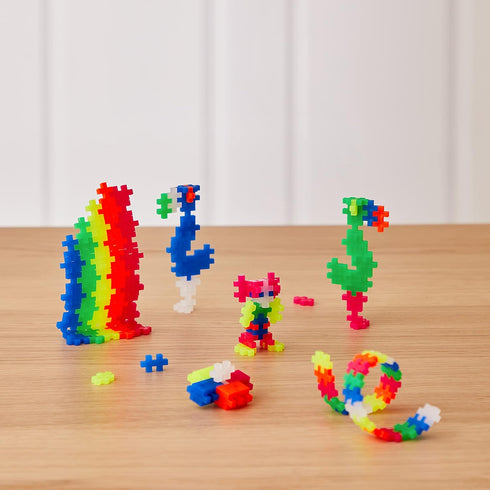 PLUS PLUS – Open Play Tube – 240 Piece Neon Color Mix – Construction Building Stem | Steam Toy, Interlocking Mini Puzzle Blocks for Kids...