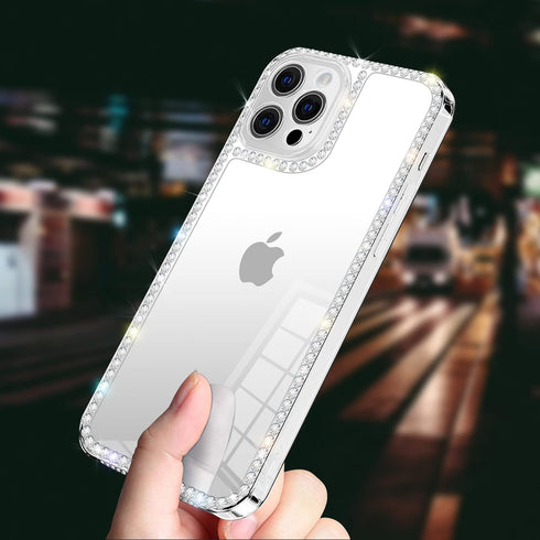 Bonitec Compatible with iPhone 11 Pro Max Bling Case for Women Girly 3D Glitter Sparkle Case Luxury Shiny Cute Crystal Clear Charms Rhinestone Dia...