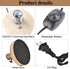 Tissting Vintage Wooden Lamp Base E26/E27 Table Lamp Holder with Dimmable Button Adjust Brightness Mini Short Desk Lamp Exposed Bulb Base with US ...