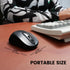 Perixx PERIMICE-722B Wireless Optical Mouse - 3.82x2.28 Inches Portable Design - Silent Clicks with Cable Straps - Black...
