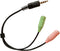 ienza Combo Jack 3.5mm Male 4 Pole to Dual 3.5mm Female Mic/Headphone Adapter for Logitech G230 G430 and Similar PC Gaming Headsets...