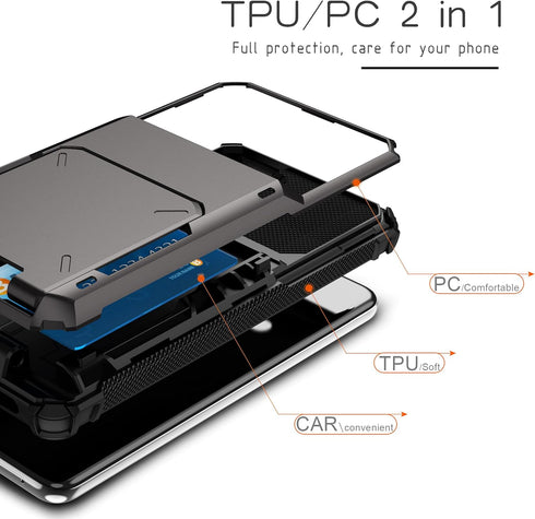 Asuwish Phone Case for Samsung Galaxy S20 Ultra 5G with Tempered Glass Screen Protector and Credit Card Holder Slot Hybrid Protective Cell Cover S...