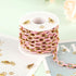 UMAOKANG 2 Meters Pink Enamel Paperclip Chains for Jewelry Making Gold Plated Stainless Steel Jewelry Chain for Necklace Bracelet DIY Jewelry Supp...