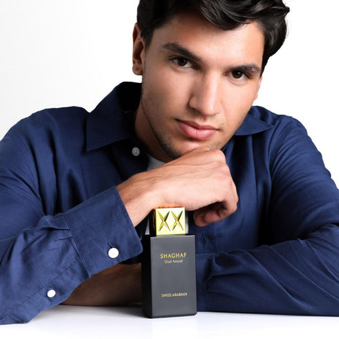 Swiss Arabian Shaghaf Oud Aswad - Luxury Products From Dubai - Long Lasting Personal EDP Spray Fragrance - A Seductive Signature Aroma - 2.5 Oz...