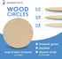 Wood Circles 8 inch, 1/4 Inch Thick, Birch Plywood Discs, Pack of 3 Unfinished Wood Circles for Crafts, Wood Rounds by Woodpeckers...