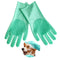 Pet bathing gloves are designed for pet grooming and bathing. They are heat resistant and have high tooth density. They are perfect for bathing an...