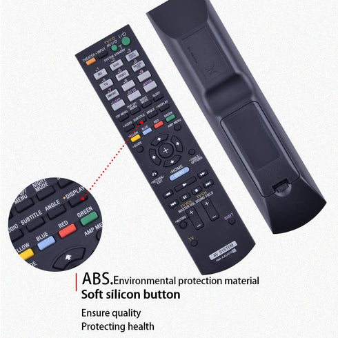 RM-AAU072 RMAAU072 Replacement Remote Control Compatible for Sony AV Receiver Home Audio Theater System RM-AAU071 HT-CT150 HT-CT150HP HT-SS370 HT-...