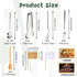 18 Pieces Charcuterie Board Accessories Stainless Steel Cheese Butter Spreader Knives Set Include Mini Serving Tongs, Knives, Spoons, Forks, Honey...