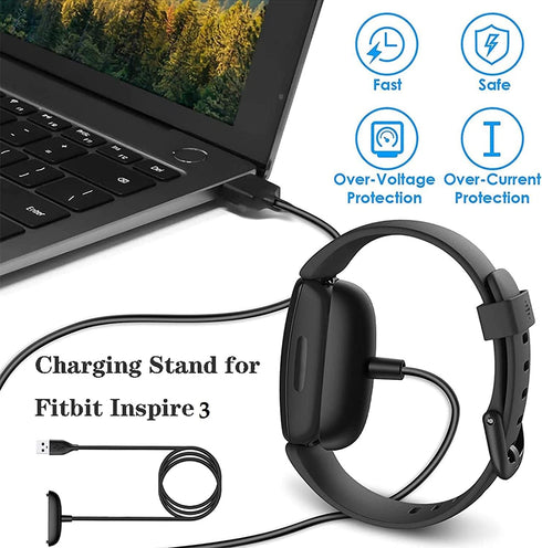 Charger for Inspire 3 Charger Cable Replacement USB Charging Cord Compatible for Fitbit Inspire 3 Fitness Tracker Accessories...