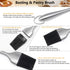 Dough Blender - Stainless Steel Pastry Cutter Set, Blender + Scraper + Brush, Professional Baking Tools...