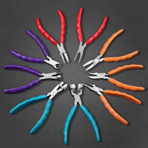 6" Glasses Frame Clamp Adjusting Pliers Eyeglasses Repairing Pliers Bracelet Bending Pliers Nose Pad Arm Repair Tools Optical Hand Tool with Screw...