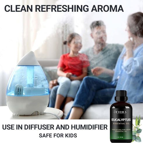 Eucalyptus Essential Oil - 100% Pure Eucalyptus Oil for Diffuser, Humidifier, Sinus, Cold, and Aromatherapy - Natural Oil for Skin, Hair, Scalp an...