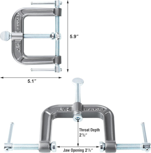 Olympia Tools 3-Way Edging Clamp, 38-192,Black...