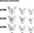 3D Butterfly Wall Stickers, 72Pcs 3 Sizes 3 Styles, Removable Metallic Wall Decals Fridge Sticker Room Mural Decoration for Kids Bedroom Nursery C...