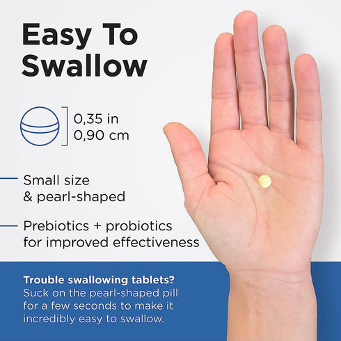 Earth's Pearl Probiotics for Women & Men & Kids - Pearl-Shaped Probiotic & Prebiotics with BIO-Tract®, 4 Billion CFU, Gut Health Support (60-Day S...